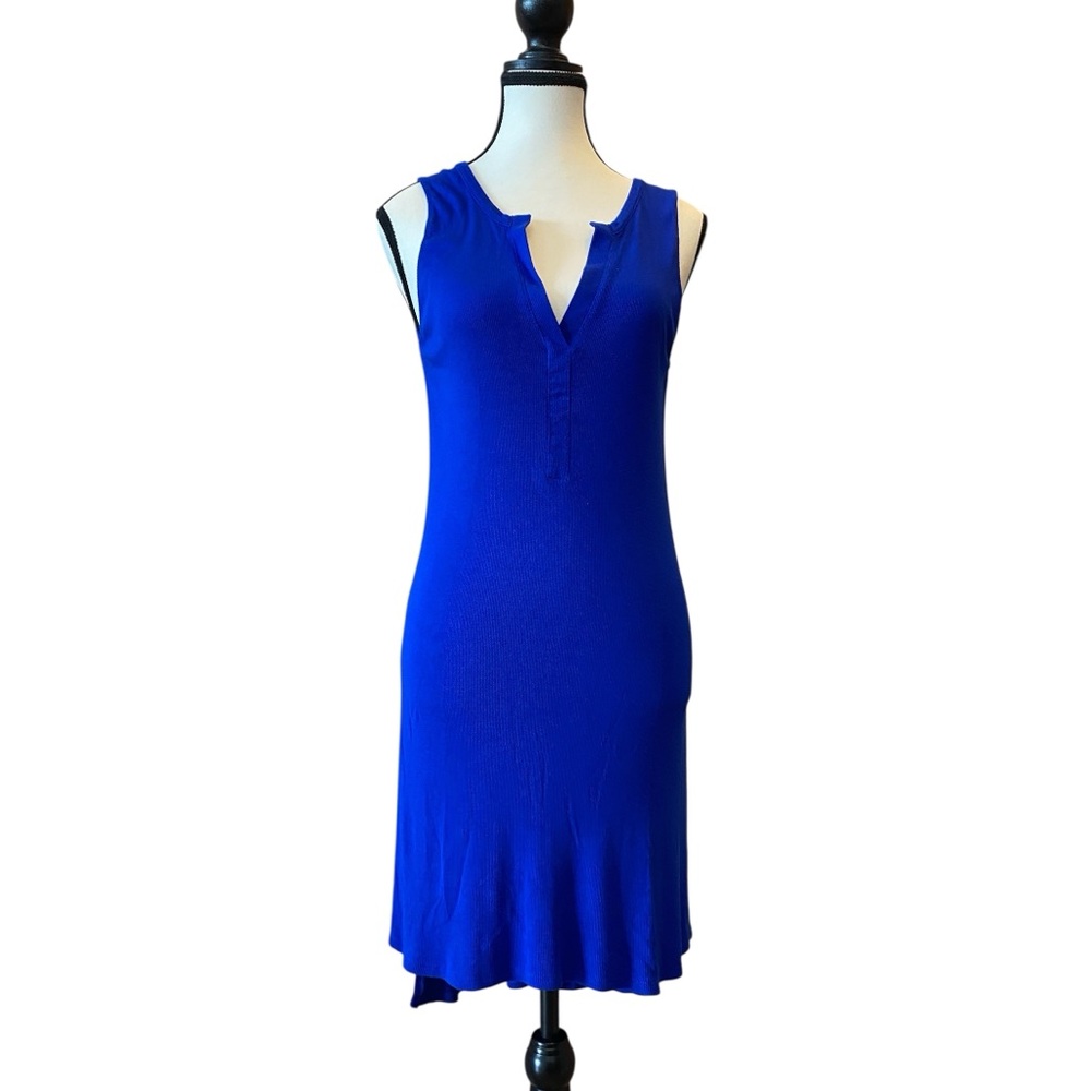 Cobalt blue sleeveless tunic, Size L